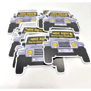 25pc Nice Ride You’ve Been Ducked Car Notes for DuckDuck Community, Fun, New